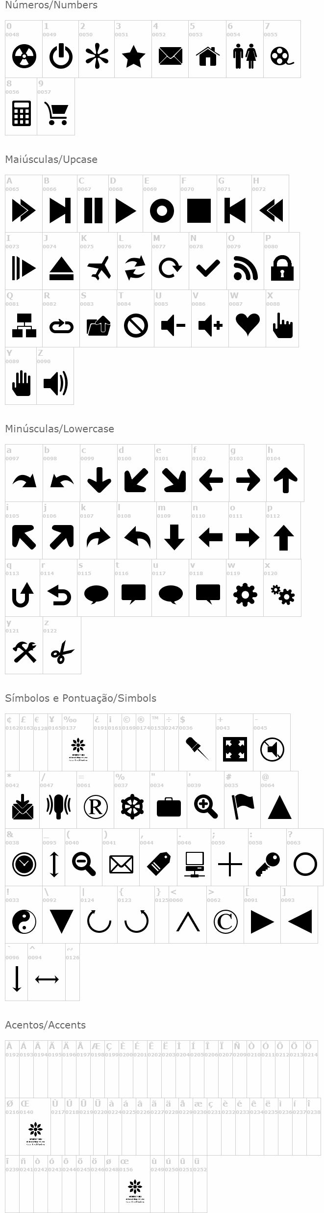 Font 90 Icons