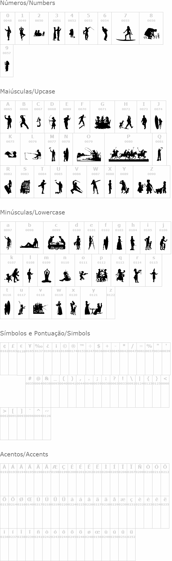 Human Silhouettes Free Nine