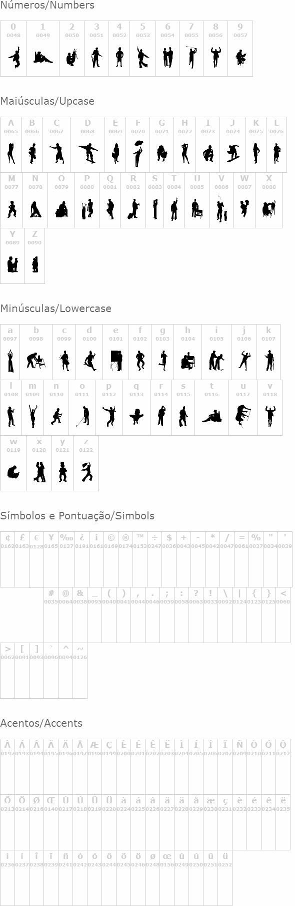 Human Silhouettes Free Seven